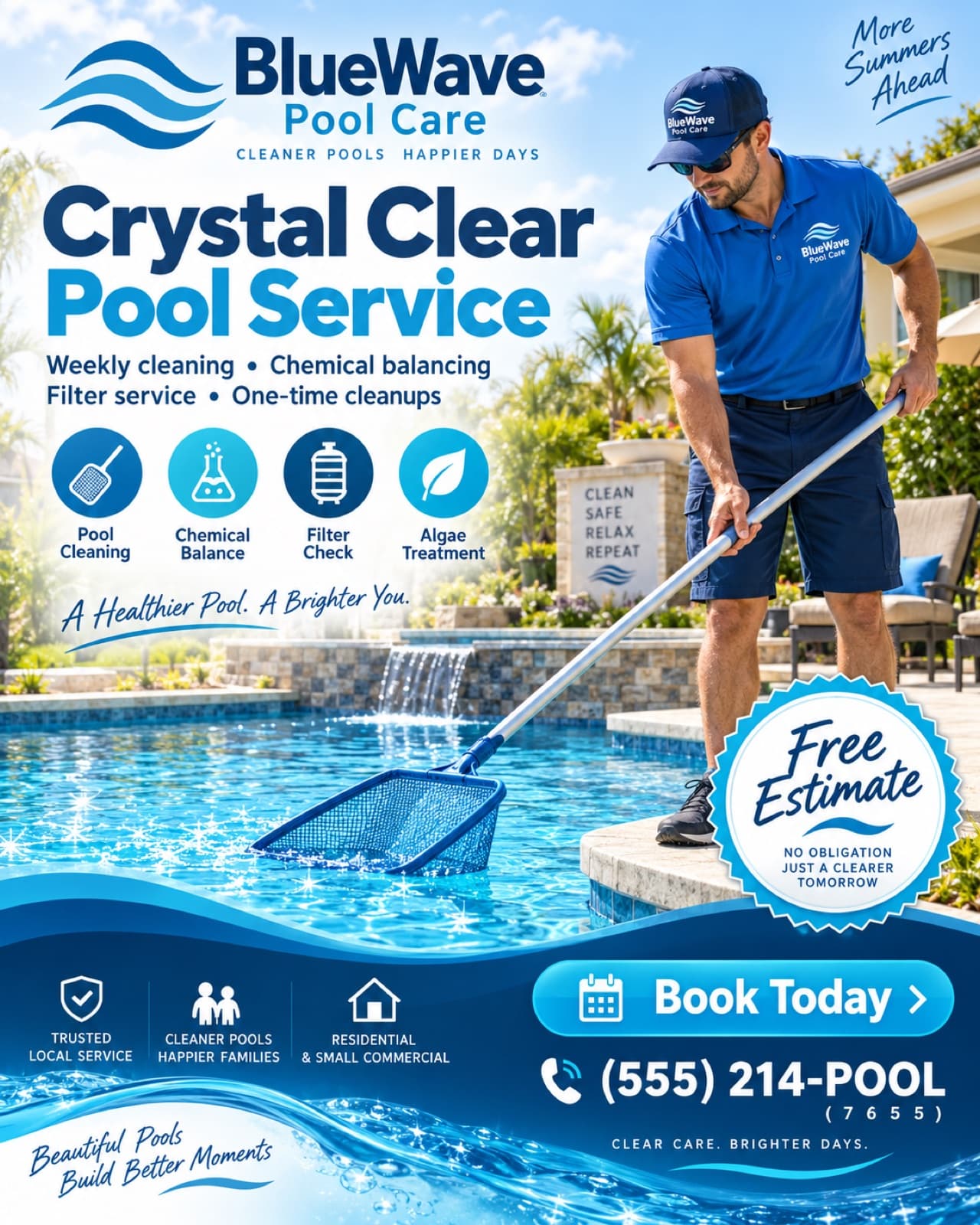 Pool Care Poster