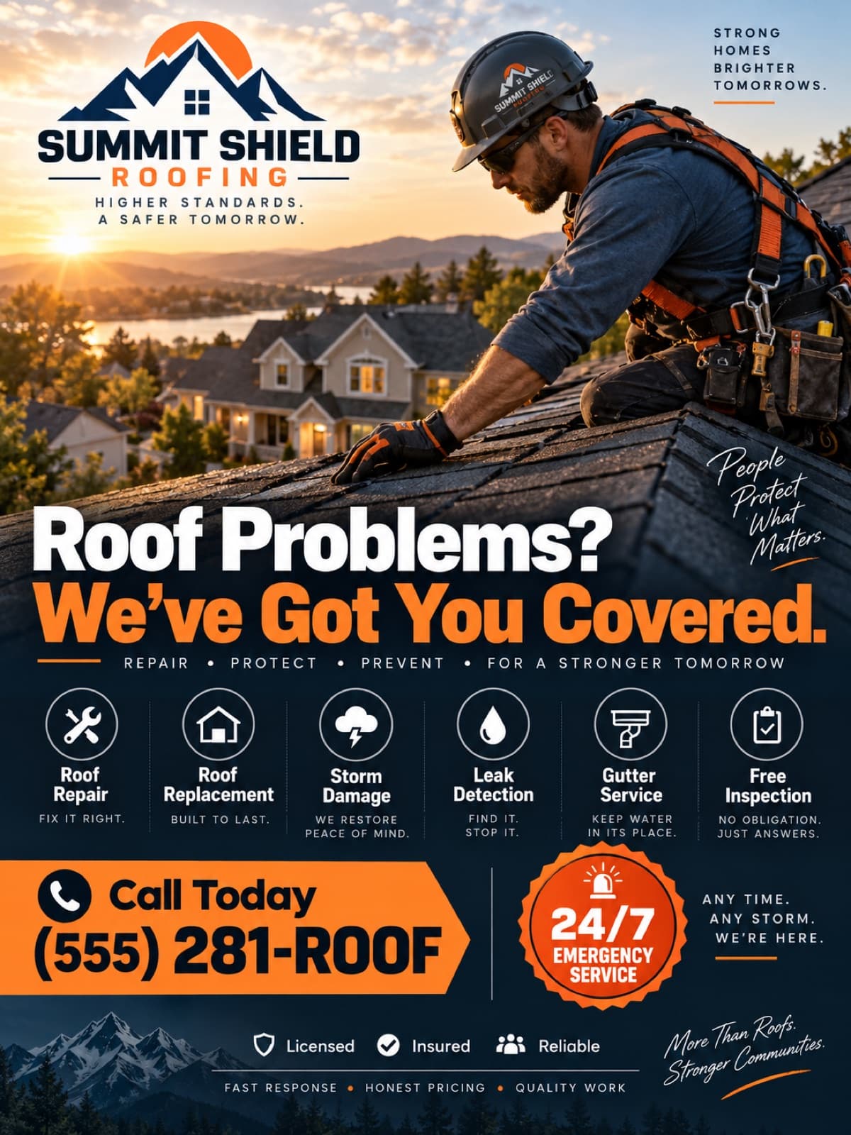 Roofing Services Poster