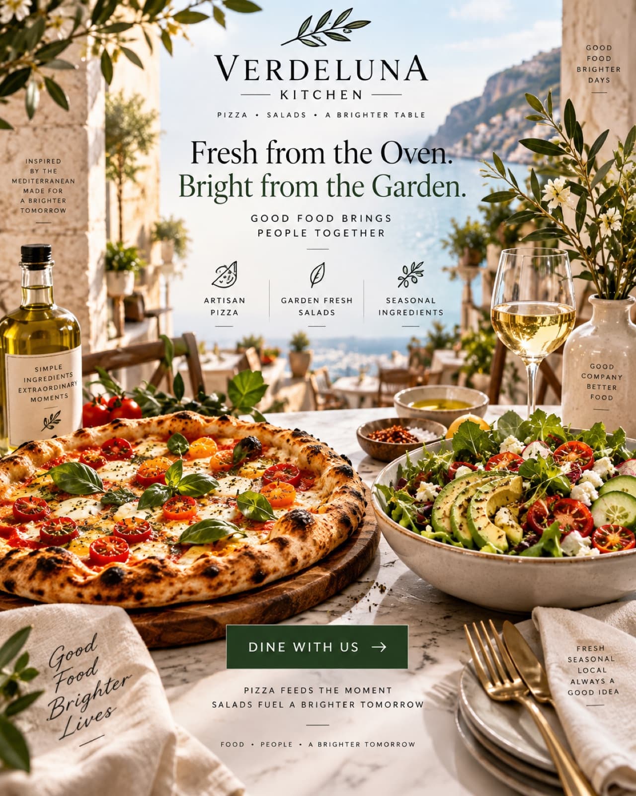Mediterranean Kitchen Poster